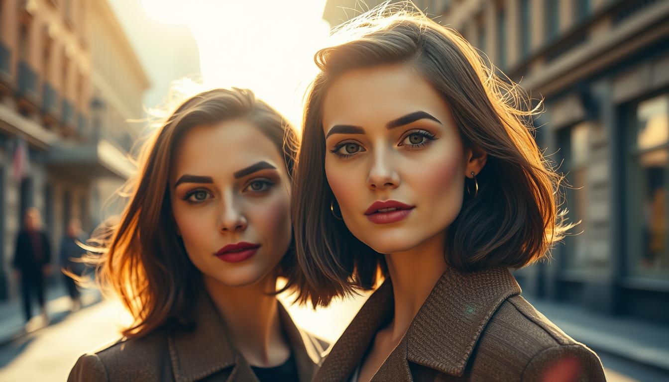 Mittelscheitel – Retro-Chic bei trendigen Berlinerinnen